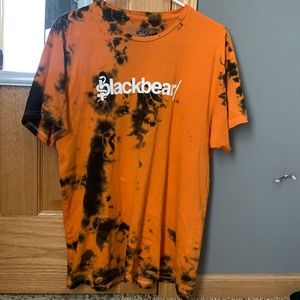 blackbear orange and black tie dye